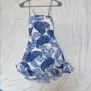 Lucy in the Sky Blue and White Dress